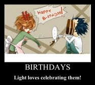 Light and birthdays