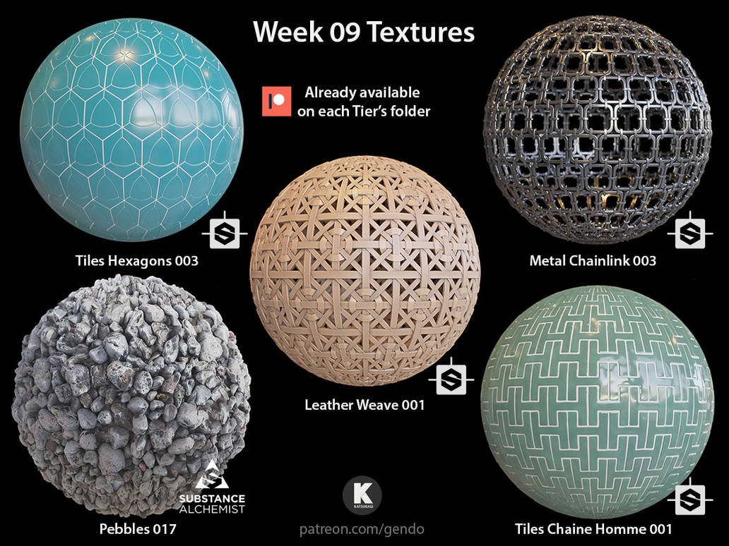 Week 09 Textures - Free seamless PBR textures by gendosplace on DeviantArt