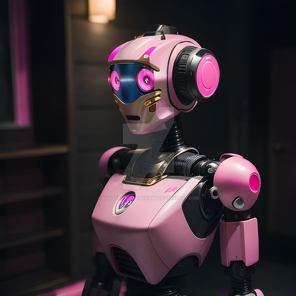 Overly Shocked Pink Android by MasterpieceMerchant on DeviantArt