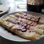 Pancakes with my moms homemade cherry jam