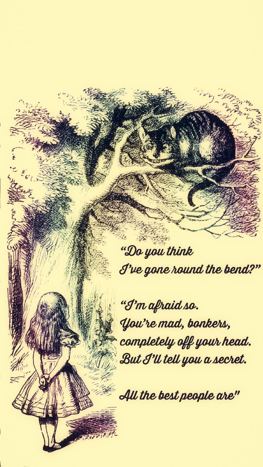 Alice in Wonderland phone wallpaper by KingAlgernon on DeviantArt Alice in Wonderland phone wallpaper by KingAlgernon on DeviantArt