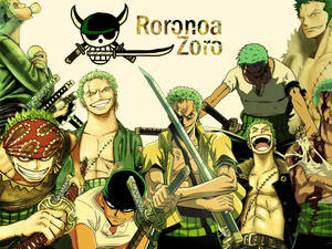 Roronoa Zoro collage wallpaper