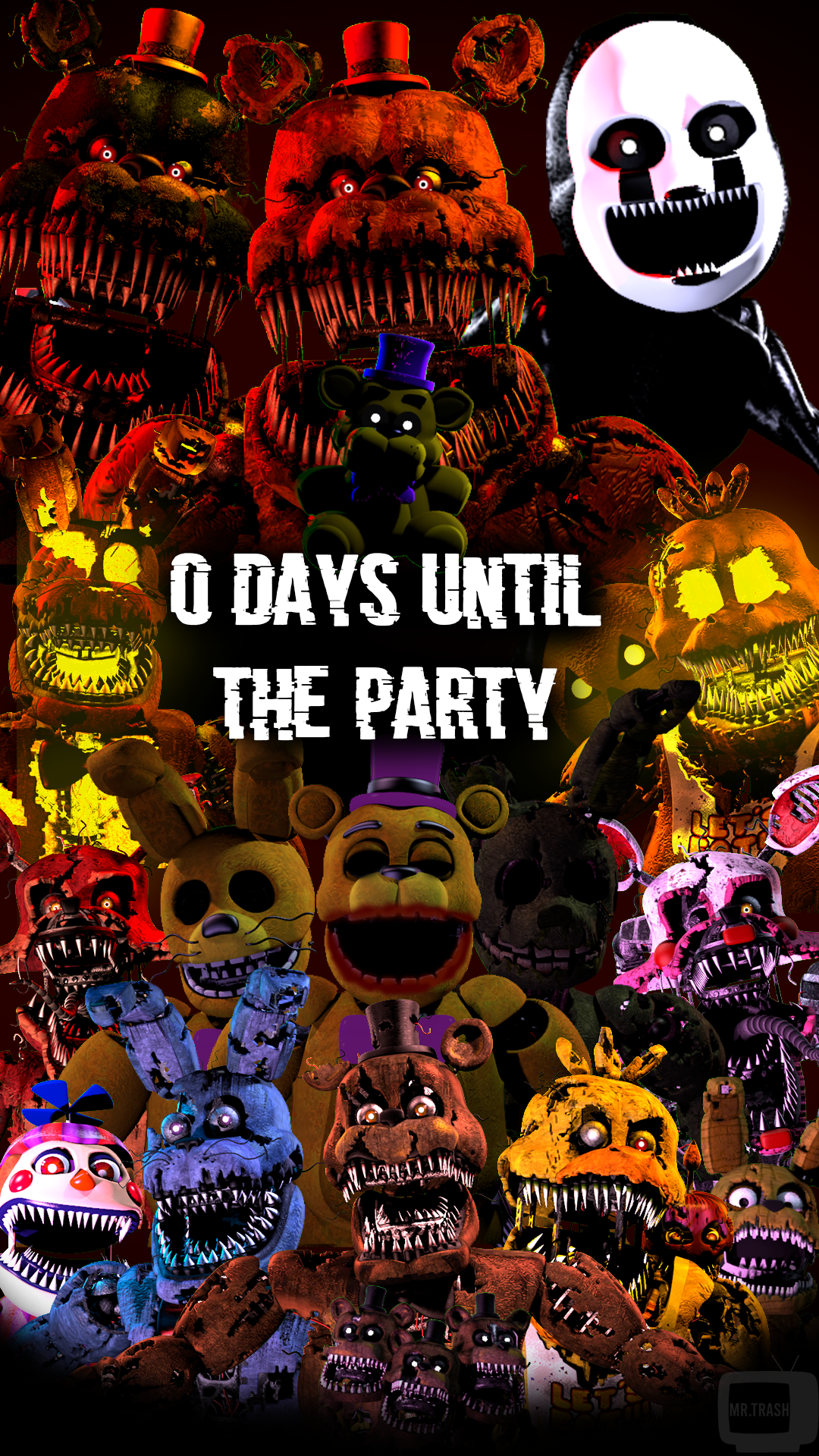 Five Night's at Freddy's 4: Fourth Anniversary by FriskYT on