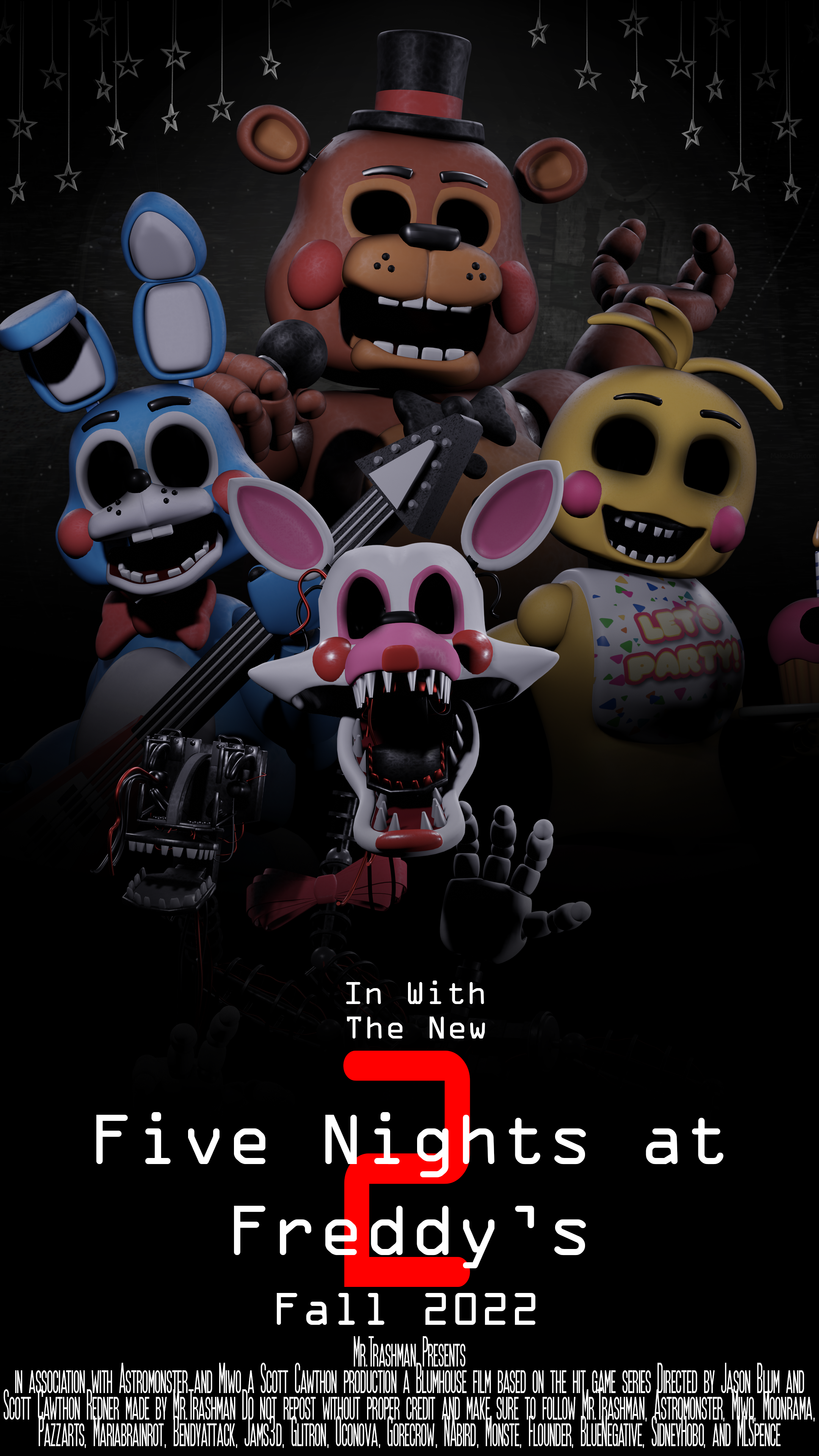 FIVE NIGHTS AT FREDDY'S 2 Video Game Movie Poster by TheDarkRinnegan on  DeviantArt