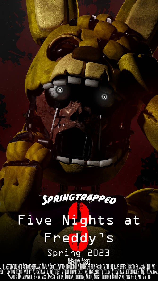 FNAF 3 Movie Poster by Mr-Tvman on DeviantArt