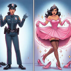 Policewoman to princess