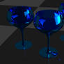 Blue Wine Glas