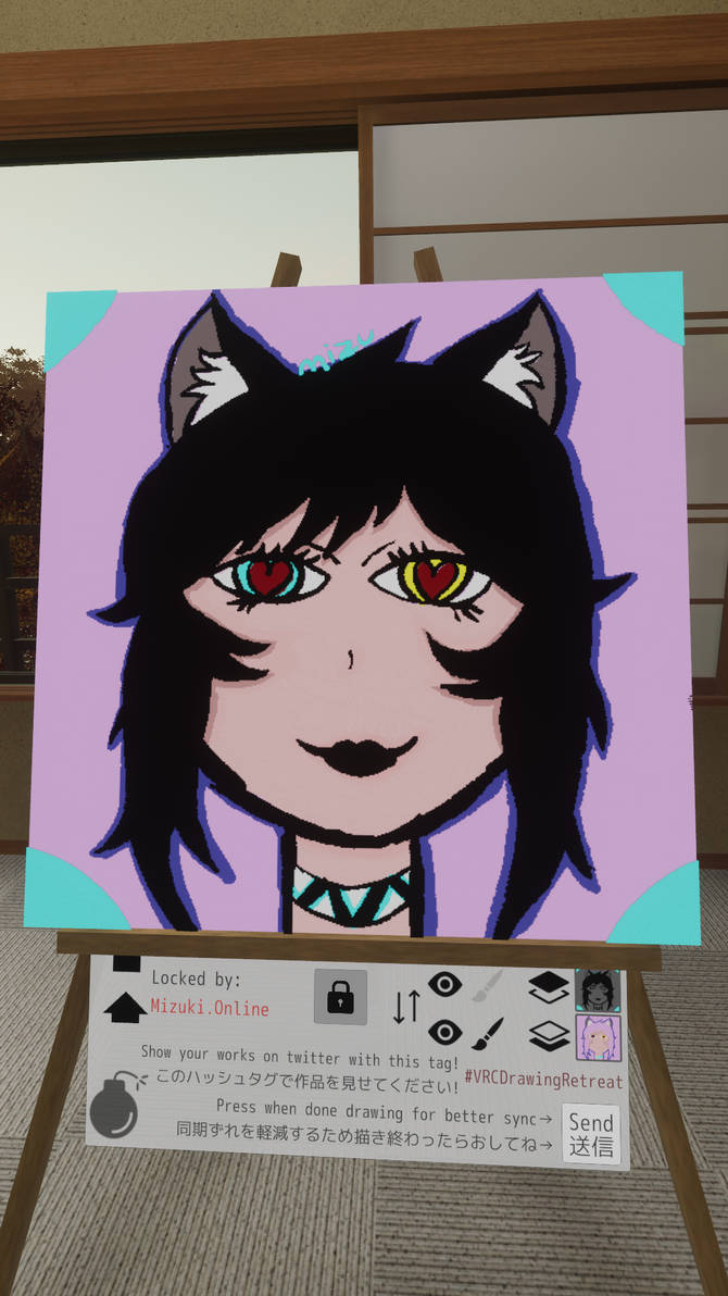 VRChat drawing goth girl by MizukiOnline on DeviantArt