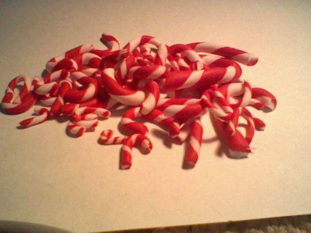 Mini candy canes