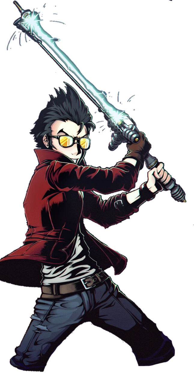 Travis Touchdown (No More Heroes) (Png) Render #3 by Spider-Monkie on ...