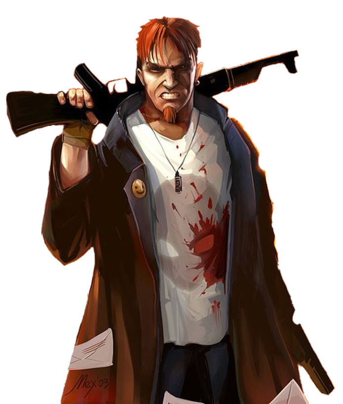 Postal Fandom Postal Dude (Postal) (Png) Render #2 by Spider-Monkie on DeviantArt
