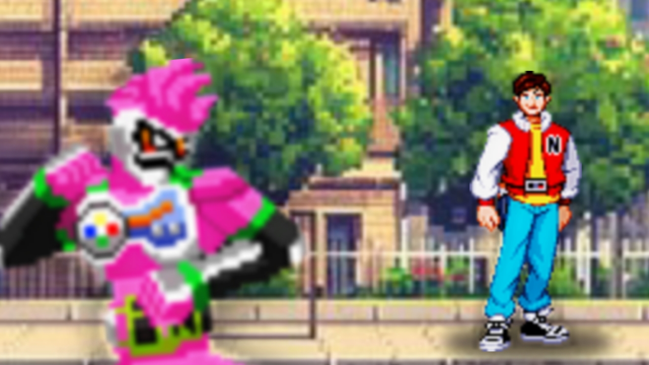 Kamen Rider Ex-aid Vs Captain N Sprite Art by Spider-Monkie on DeviantArt