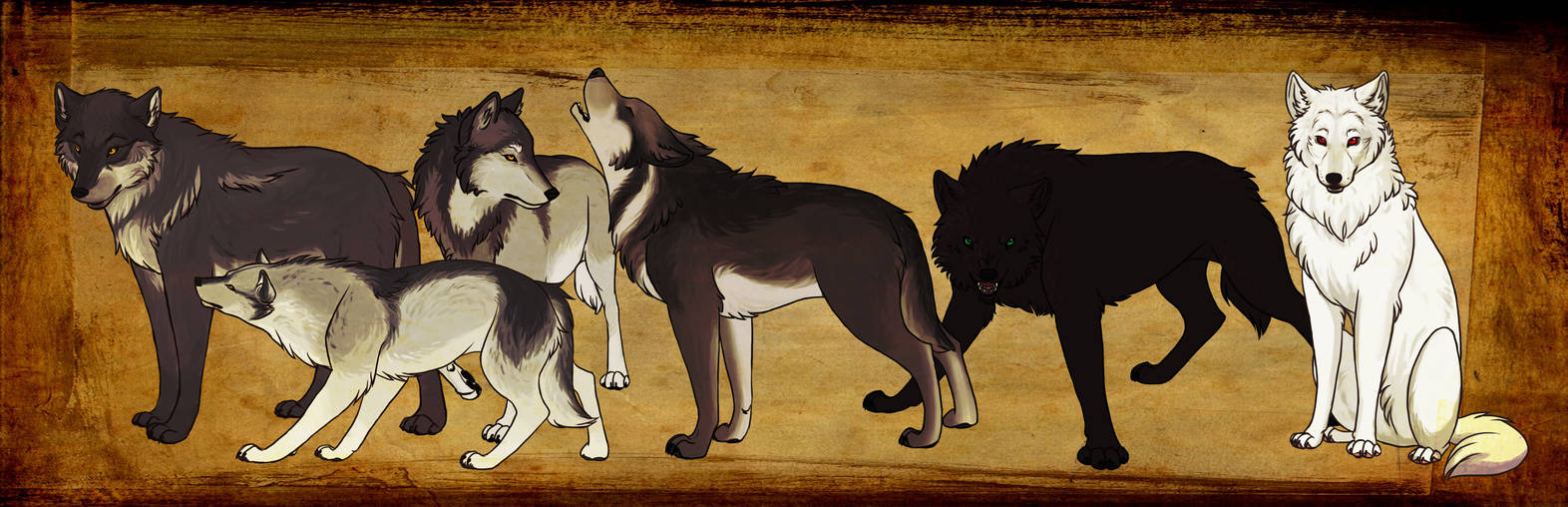 Stark Wolves by wolfpup026 on DeviantArt