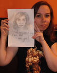 I am real! Are you? Self-portrait-ception by Trisste-stocks