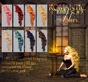 Romantic Curls #2 HAIR STOCK