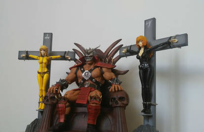 Shao Kahn's throne (catsuit girls crucified) 3