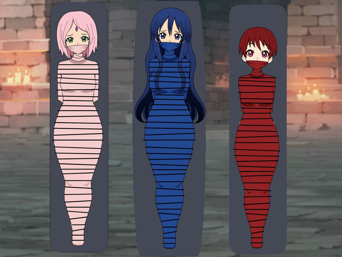 3 Girls Tape Mummified By ConanRock On DeviantArt 3-girls-tape-mummified-by-conanrock-on-deviantart