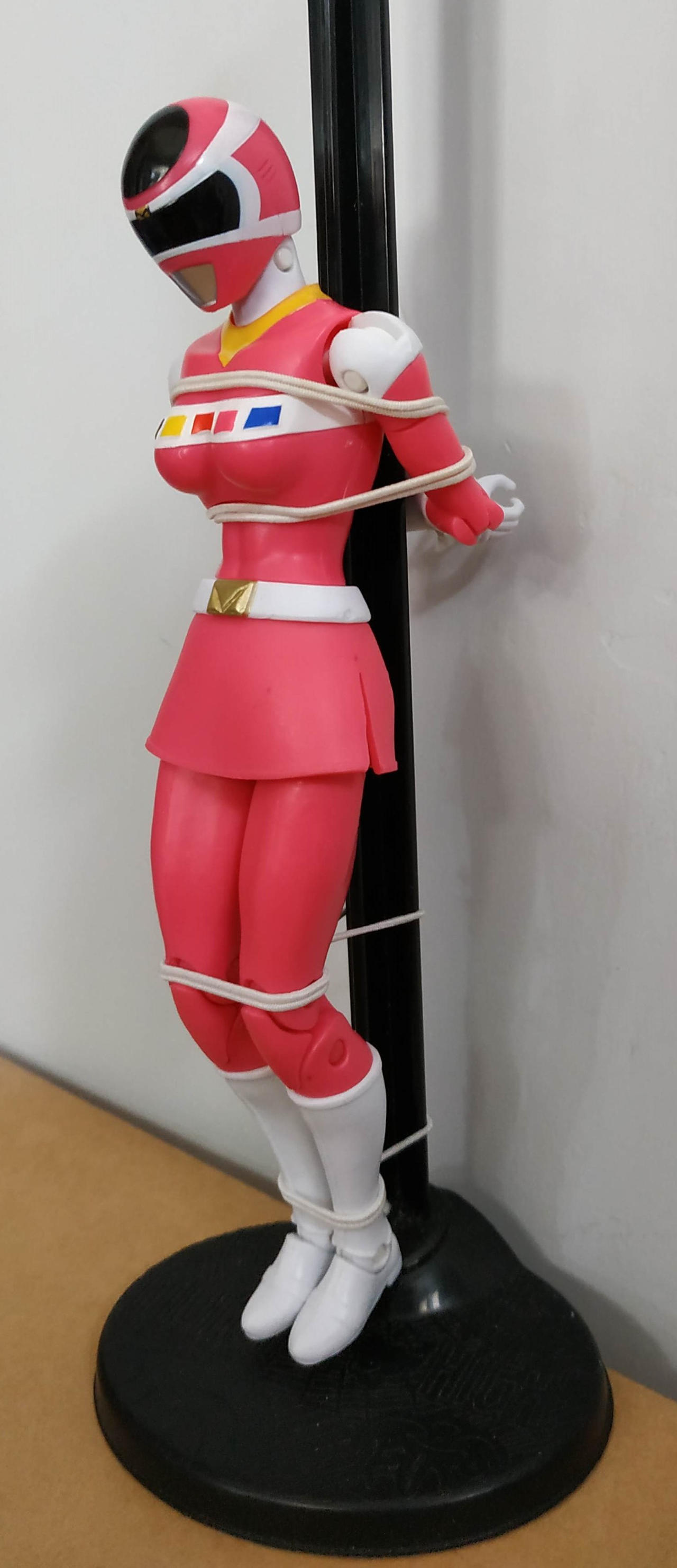 Pink Ranger pole-tied 4 by ConanRock on DeviantArt