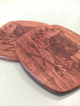 Custom Laser Engraved Coasters