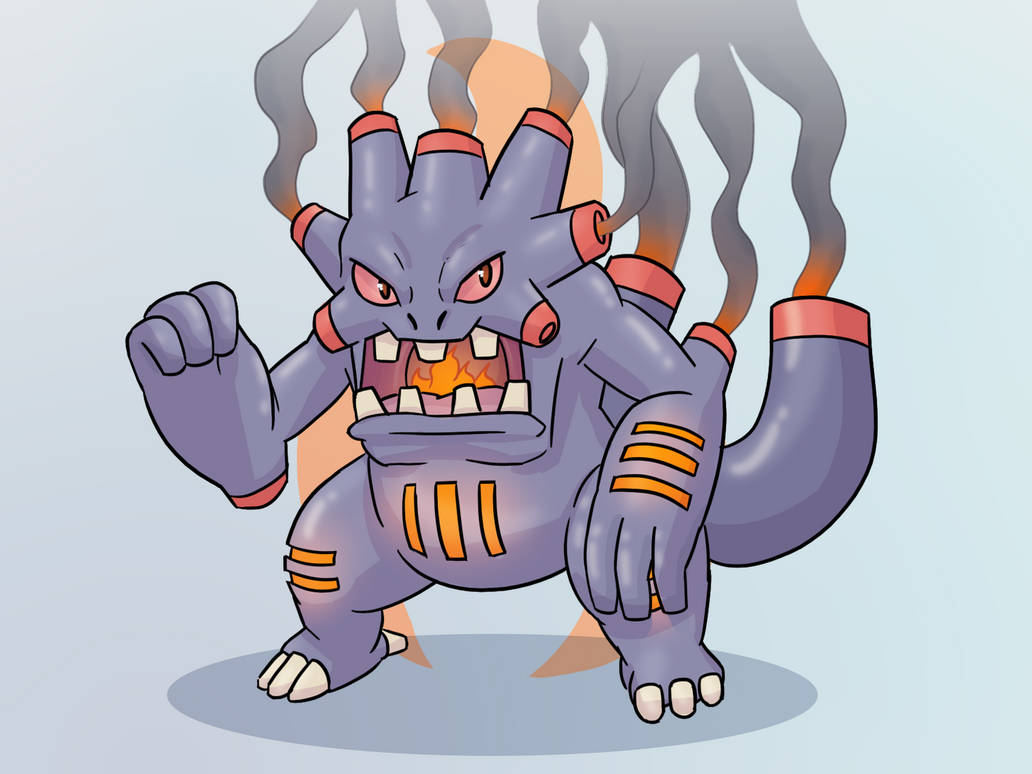 Exploud- Fire Type by Reel123 on DeviantArt