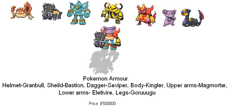 pokemon armour by CarnageJak on DeviantArt