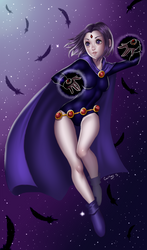 Teen Titans Raven (speedpaint)