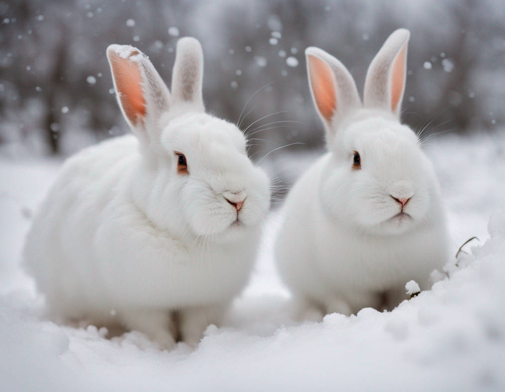 White Rabbits, Playing In The Snow by PaulTease on DeviantArt