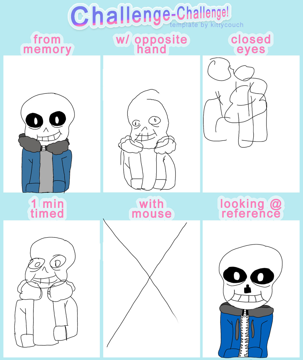 Challenge Challenge Sans by GREENBEEN24 on DeviantArt