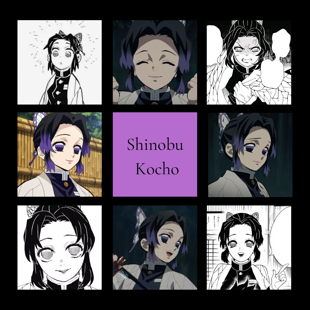 Shinobu Rant Layout Design Shinobu Kocho manga vs anime moodboard by GREENBEEN24 on DeviantArt