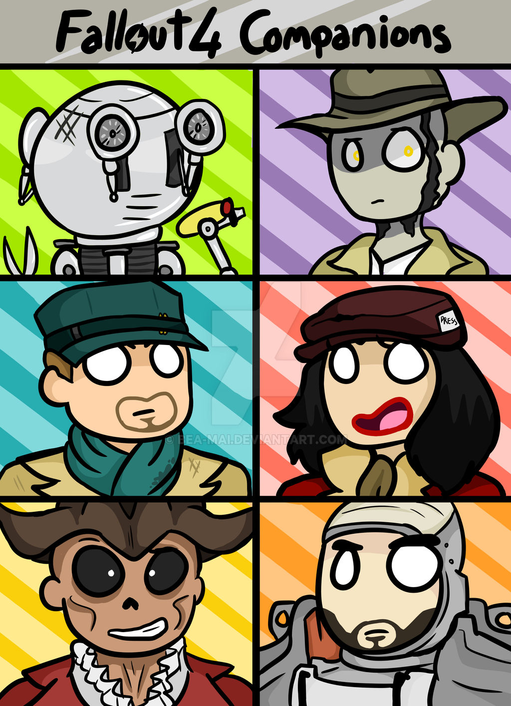 Fallout 4 Companions By Bea Mai On Deviantart