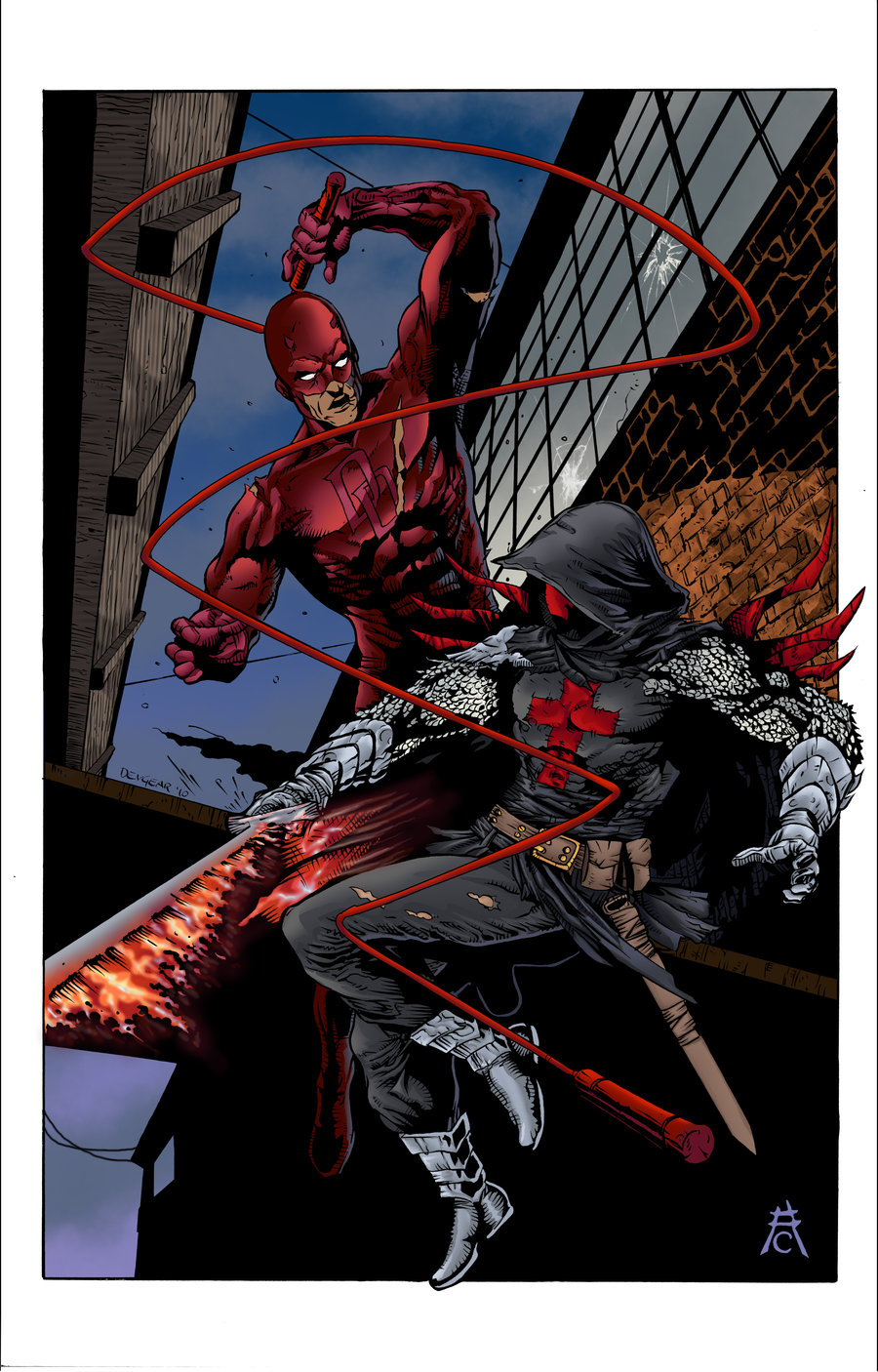 Daredevil Azrael FULL COLOR