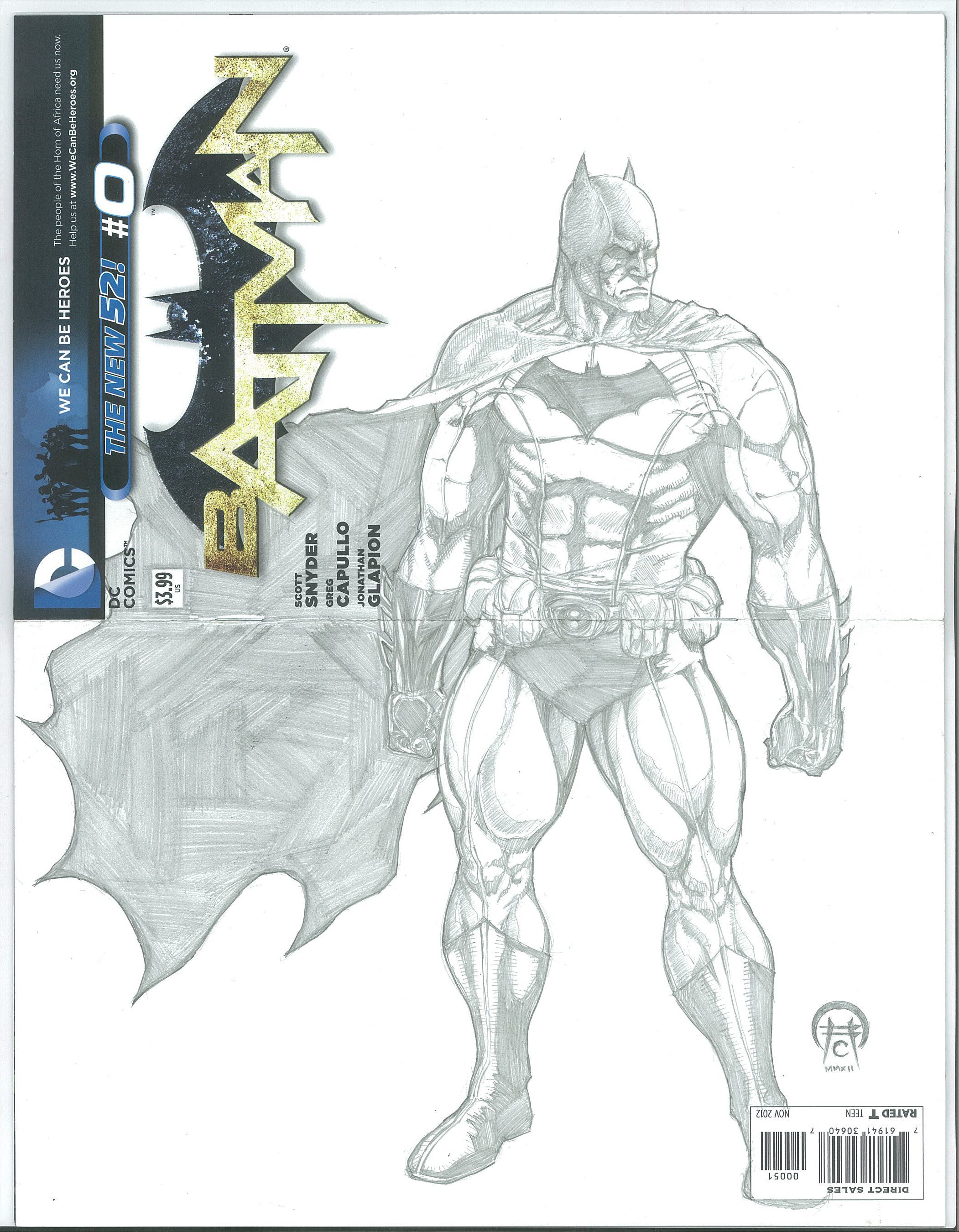 Batman #0 Sketch Cover