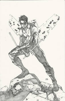 11X17 penciled Nightwing now for sale