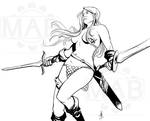 Sonja Inks by DanHowardArt