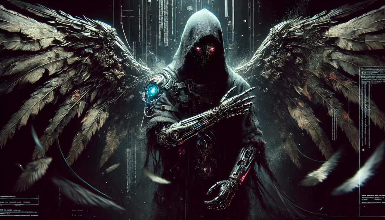 A cyberpunk Witchmaster shrouded in deep darkness, by Nature-of-Decay ...