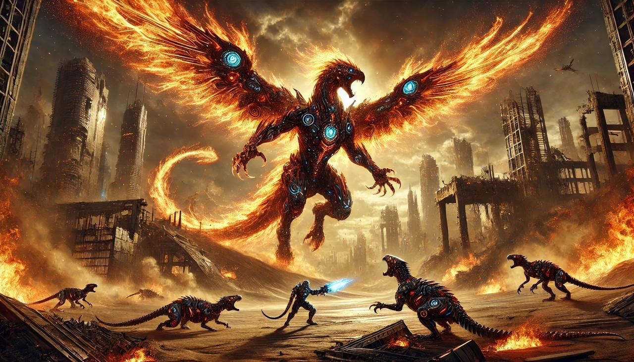 Phoenix Colossal Collection DALLE 2025-02-04 17.04.25 - A colossal phoenix w by Nature-of-Decay on ...