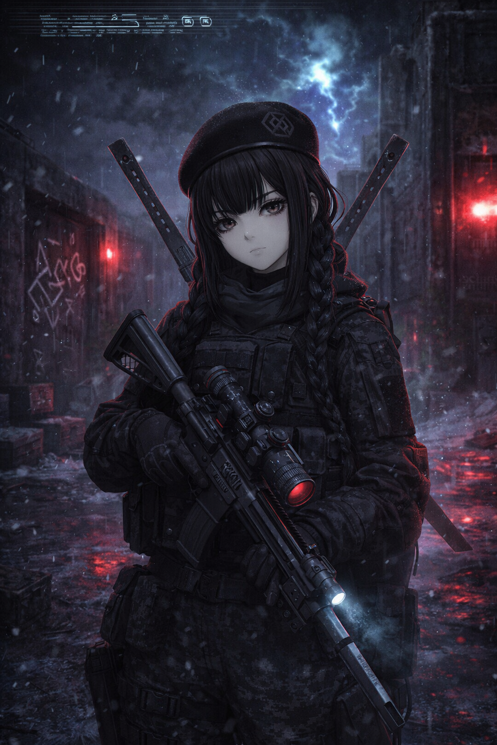 Goth Operator 20260115 1356 Gothic Cyberpunk Operator remix 01kf by Nature-of-Decay ...