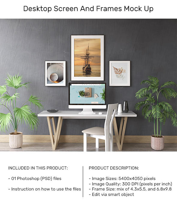 Desktop Screen And Frames Mock Up by R-DESIGNER on DeviantArt