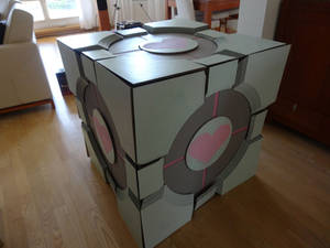 WIP Companion Cube Cosplay