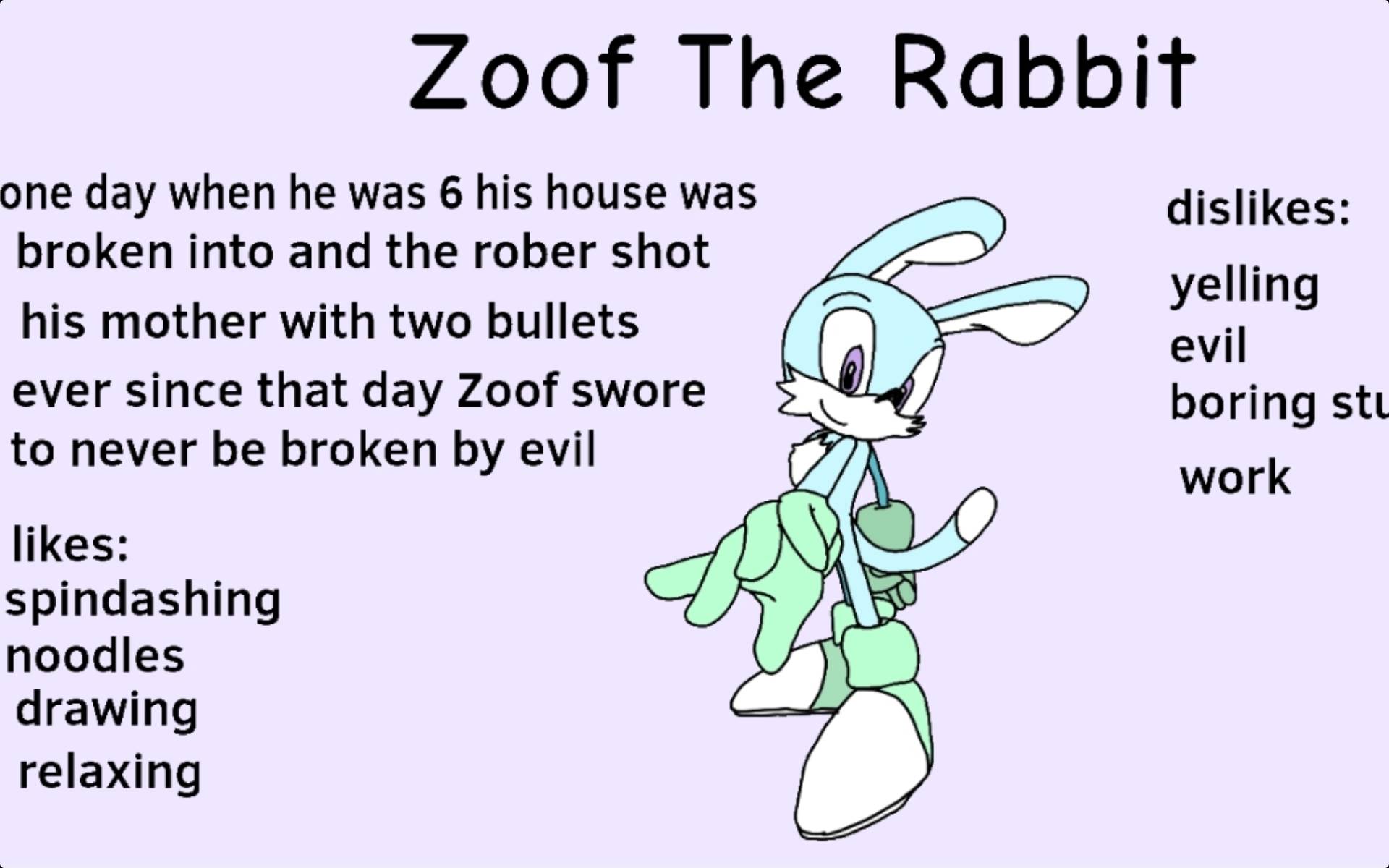 Zawoo Rabbit Zoof the Rabbit by hypnolullaby on DeviantArt