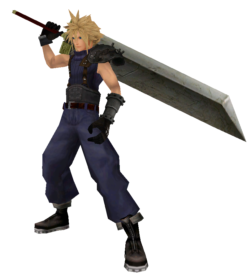 Cloud Strife (Render) by NinkaKiwi on DeviantArt