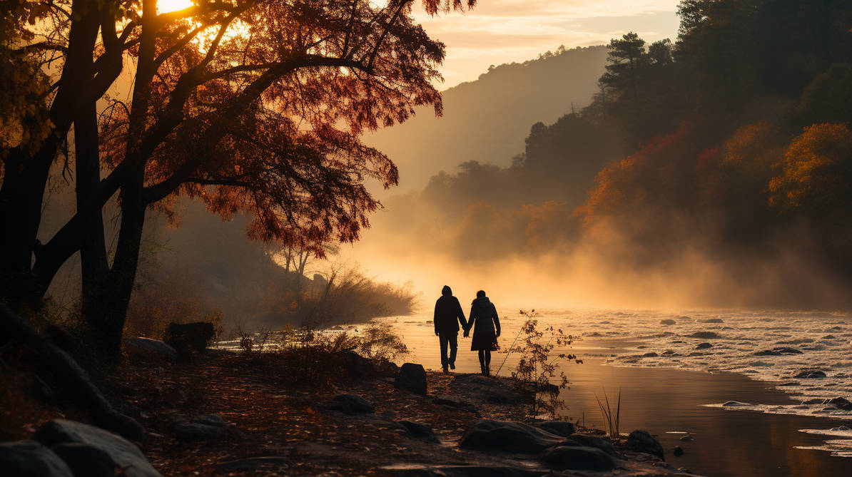 Misty Autumn Mornings - By the River by ImaginaryDawning on DeviantArt