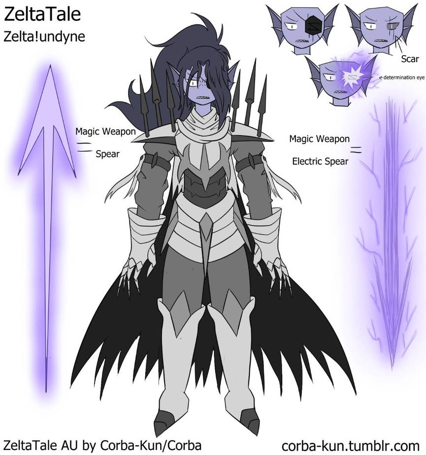 Zelta!Undyne Design ZeltaTale by Corba-Chan on DeviantArt