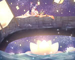 Aninktober Day 25_Lantern Release by YuuiSama