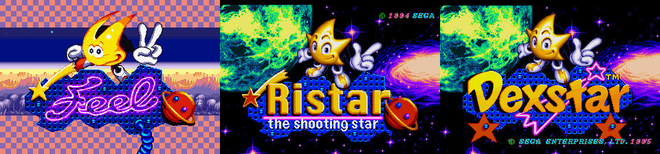 All 3 Ristar Logos by RatchetAssBitchGamin on DeviantArt