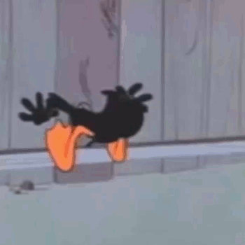 Daffy Duck Head Stuck GIF by Veryhotchips on DeviantArt