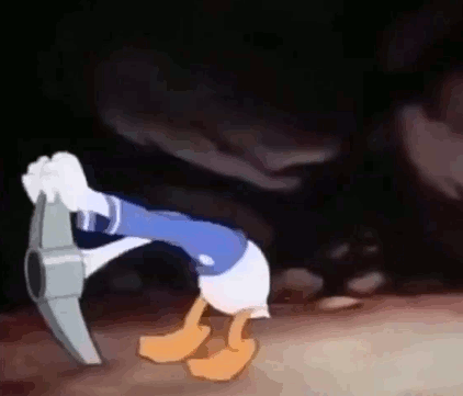 Donald Duck Head Stuck GIF 4