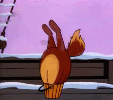 Sinking Head First Deviantart Smedley Stuck Headfirst GIF by Veryhotchips on DeviantArt