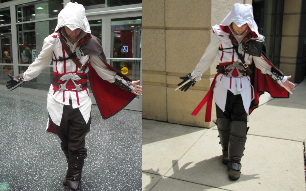 Side by Side Ezio costumes