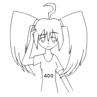 400 Error-tan - Uncolored